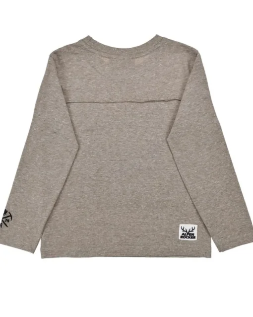 BONDI Jungen Langarmshirt "Traktor" 29990 | Brown-Melange