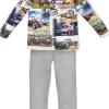 BONDI Jungen Pyjama "Hero of the Street" 33170 | Grey Melange