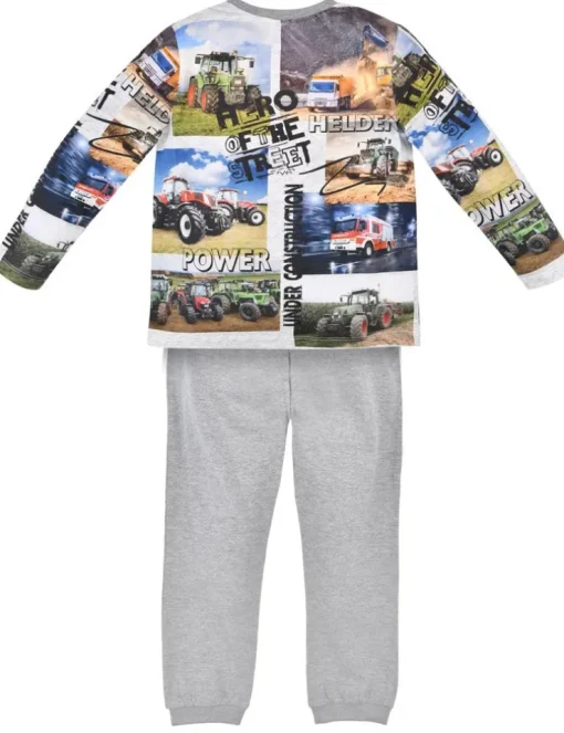 BONDI Jungen Pyjama "Hero of the Street" 33170 | Grey Melange