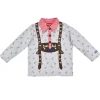 BONDI Jungen Sweatshirt "Lausbub" mit Hemdkragen 91570 | Grey Melange