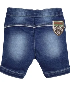 BONDI Jungen Trachten Jeans Bermuda "Gipfelkraxler" 91728 | Blue Denim