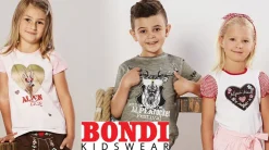BONDI Jungen Trachten Strickjacke mit Zopfmuster 91639 | Grün