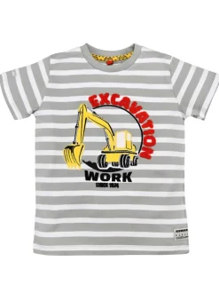 BONDI Jungen T-Shirt "Bagger" 33181 | Stone striped
