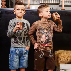 BONDI Jungen T-Shirt "Feuerwehr" 33178 | Schwarz