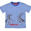 BONDI Jungen T-Shirt "Hirsche" 91522 | Blau Weiß Gestreift