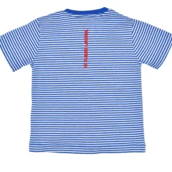 BONDI Jungen T-Shirt "Hirsche" 91522 | Blau Weiß Gestreift