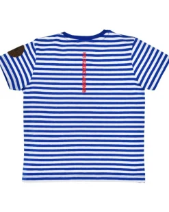 BONDI Jungen T-Shirt "Waldi" 91719 | Blau Weiß Gestreift