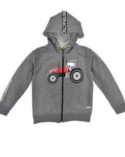 BONDI Kapuzenjacke "Traktor" für Kinder 33184 | Hoodie Anthrazit