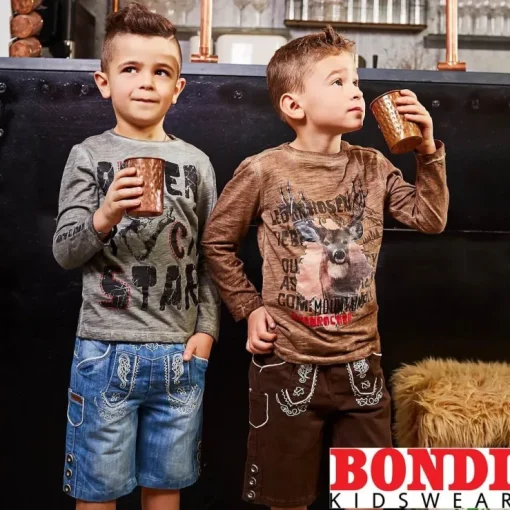 BONDI Lange Jeans "Dino" für Jungen 91435 | Baby Kinder Jogg Denim - Blau