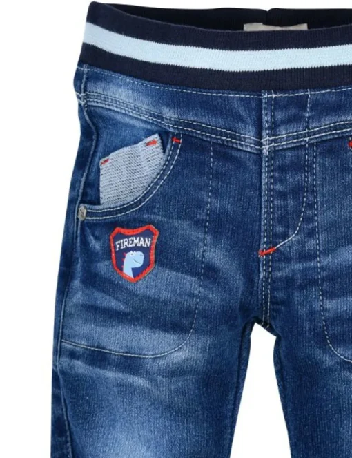 BONDI Lange Jeans "Dino" für Jungen 91435 | Baby Kinder Jogg Denim - Blau