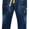 BONDI Lange Jeans "Traktor" für Jungen 33110 | Blau