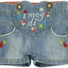 BONDI Mädchen Jeans Short "I mog di" - Blau