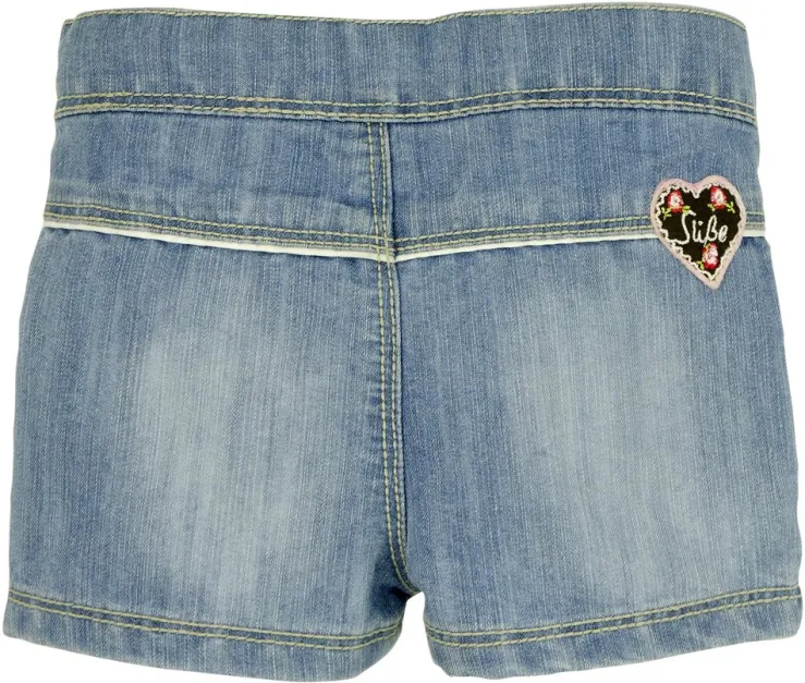 BONDI Mädchen Jeans Short "I mog di" - Blau