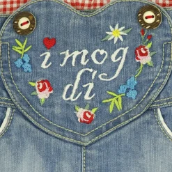 BONDI Mädchen Jeans Short "I mog di" - Blau