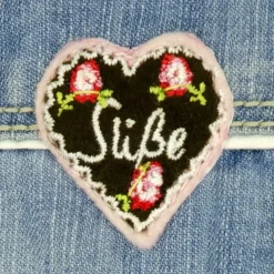 BONDI Mädchen Jeans Short "I mog di" - Blau