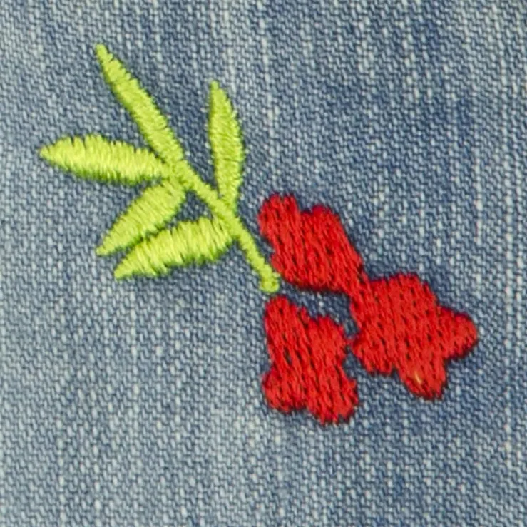 BONDI Mädchen Jeans Short "I mog di" - Blau