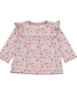 BONDI Mädchen Langarmshirt "Blumenallover" 94021 | Rosa