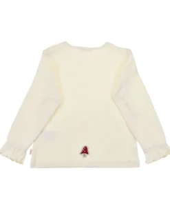 BONDI Mädchen Langarmshirt "Be nature" 86959 | Offwhite