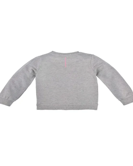 BONDI Mädchen Langarmshirt "Forever my friend" 36205 | Grey Melange