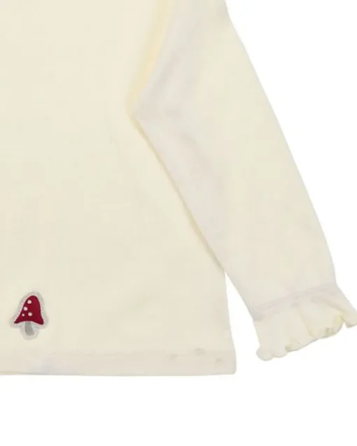 BONDI Mädchen Langarmshirt "Be nature" 86959 | Offwhite