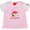 BONDI Mädchen T-Shirt "Alpenglück" mit Reh und Pilz 86615 | Rosa