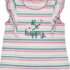 BONDI Mädchen T-Shirt "Happy" 86881 | Mehrfarbig gestreift
