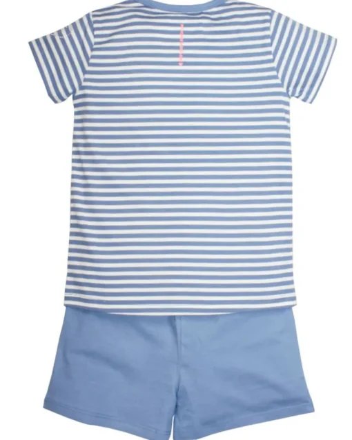 BONDI Shorty - Schlafanzug "Pferde-Motiv" 36231 | Blau