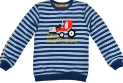 BONDI Sweatshirt "Bagger" für Jungen - Blau Gestreift | 33125
