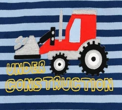 BONDI Sweatshirt "Bagger" für Jungen - Blau Gestreift | 33125