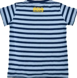 BONDI T-Shirt "Feuerwehrauto" für Jungen 33122 | Blau geringelt