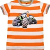 BONDI T-Shirt "Traktor" für Jungen 33121 | Orange / Weiß
