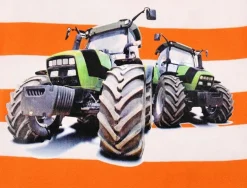 BONDI T-Shirt "Traktor" für Jungen 33121 | Orange / Weiß