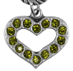 Charivari Kette mit Edelweiß - Olivgrün
