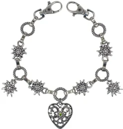 Charivari Kette mit Herz - Hellgrün
