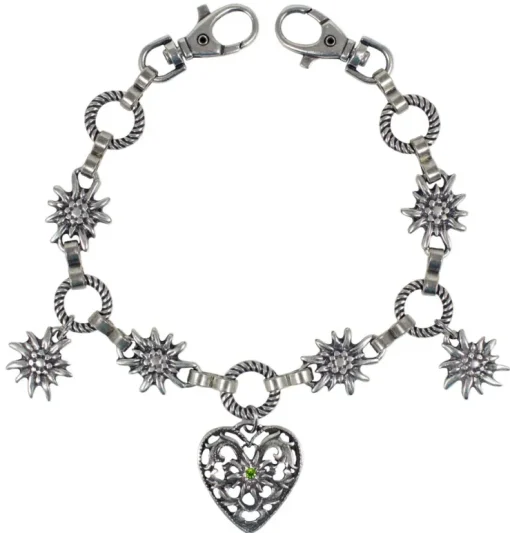 Charivari Kette mit Herz - Hellblau