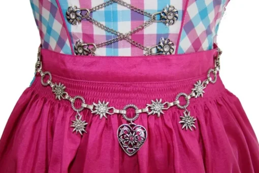 Charivari Kette mit Herz - Pflaume