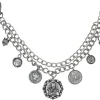 Charivari Kette mit Münzen, Fuchs und Steinbock