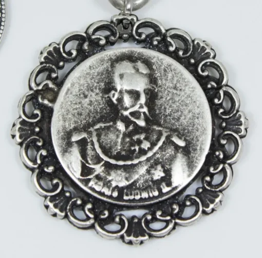 Charivari Kette mit Münzen, Fuchs und Steinbock