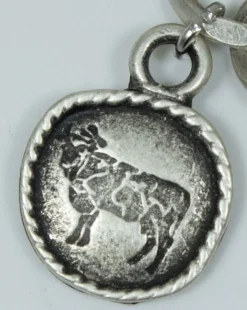 Charivari Kette mit Münzen, Fuchs und Steinbock