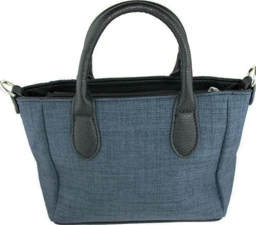 Damen Handtasche "Katrina" mit Metallapplikation - Dunkelblau