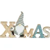Deko Schriftzug "Xmas" 28 x 14,5 cm Natur Blaugrau | 10286 - Weihnachtsdekoration