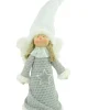 Dekofigur Engel "Lilly" Grau Weiß 30 cm | 70190