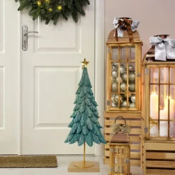 Dekofigur Tannenbaum Weihnachtsbaum aus Metall 76 cm | 22507 - Adventsdekoration