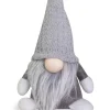 Dekofigur Wichtel "Egbert" mit Mütze - Grau 21 cm | 73968 - Adventsdekoration