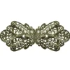 Dirndlschürzenschließe "Alika" mit Ornamentmuster 51486 - Stegbreite 3 cm | Altgold