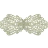 Dirndlschürzenschließe "Alika" mit Ornamentmuster 51486 - Stegbreite 3 cm | Weißgold