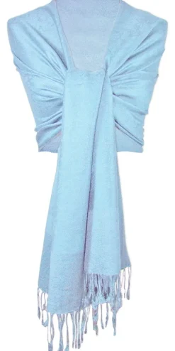 Dirndltuch Stola Hellblau