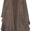 Dirndltuch Strick Stola in Taupe