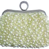 Elegante Damen Clutch Abendtasche "Princess" - Creme