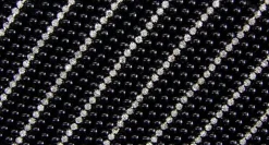 Elegante Damen Clutch Abendtasche "Pearl" - Schwarz